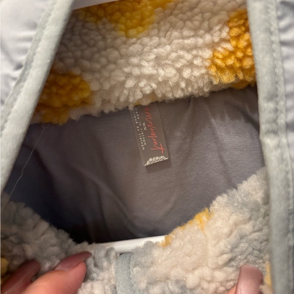 Free People hit the slopes fleece Jacket - Yellow and Green - Picture 2 of 3